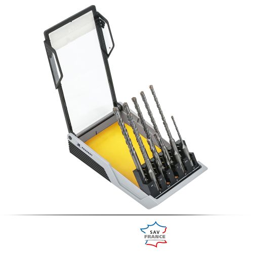 Coffret de 10 forets béton SDS-Plus usage intensif PEUGEOT OUTIILLAGE 190626 photo du produit Secondaire 1 L