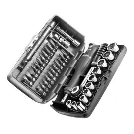 Coffret douilles 1/4'' 6 pans m&eacute;triques et embouts - 38 pi&egrave;ces Facom - R2NANOPB pas cher Principale M