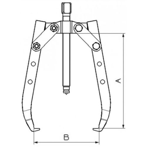 Extracteur 2 bras auto-serrants courts 290 mm - SAM OUTILLAGE - EX-627 pas cher Secondaire 1 L