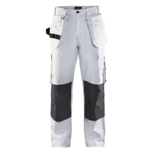 Pantalon peintre à poches flottantes blanc/gris foncé taille 40L - BLÅKLÄDER - 153112101098C146 pas cher