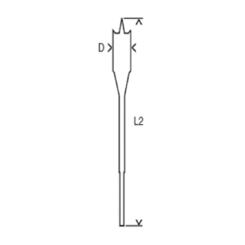 Mèche plate Self Cut Speed diamètre 35x152mm - BOSCH - 2608595499 pas cher Secondaire 1 L