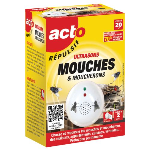 Répulsif ultrasons pour les mouches et moucherons fixe ACTO REPULSIF RUSMO1 photo du produit Secondaire 1 L