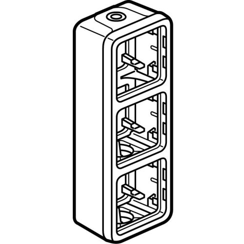 Bo&icirc;tier &eacute;tanche &agrave; embouts 3 postes verticaux composable LEGRAND 069679 photo du produit Secondaire 1 L