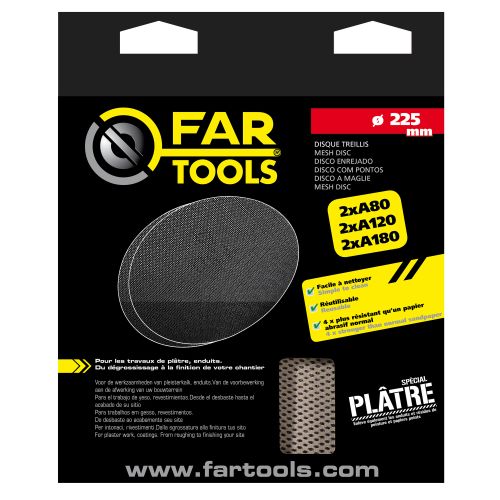 6 disques maille 225 mm FARTOOLS 115910 photo du produit Secondaire 1 L