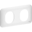 Plaque de finition OVALIS 2 postes blanc - SCHNEIDER ELECTRIC - S260704 pas cher