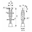 Verrouillage disjoncteur 11mm - FTH THIRARD - 091180 pas cher Secondaire 1 S