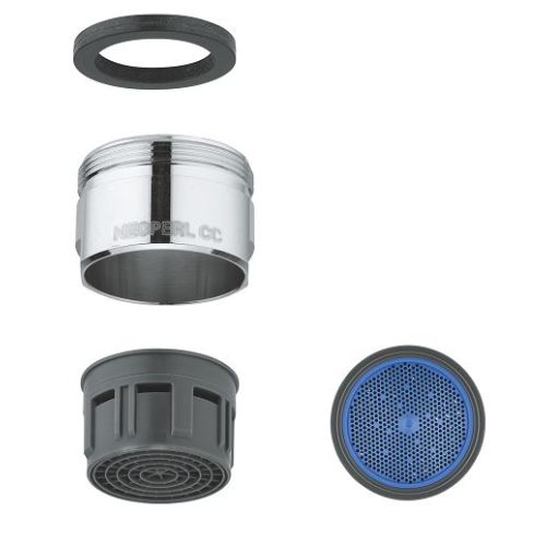 Mousseur M 28 x 1 chromé - GROHE - 13927000 pas cher Secondaire 1 L