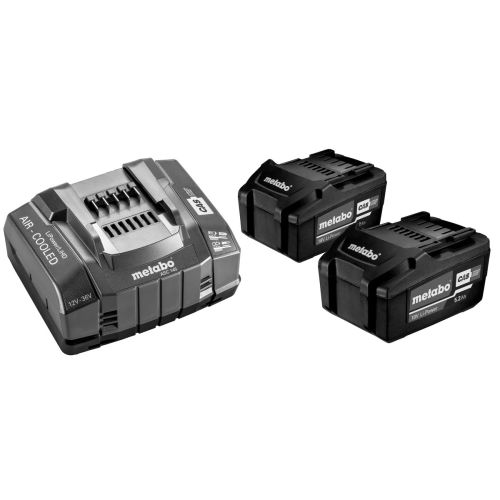 Set de base 2 batteries Li-Power 18V - 5,2Ah + chargeur ASC 145 en boite en carton - BOSCH - 685051000 pas cher