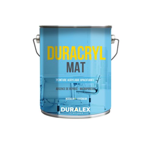 Peinture copolymère acrylique Mat Duracryl noir 1 L DURALEX 111200167 photo du produit Principale L