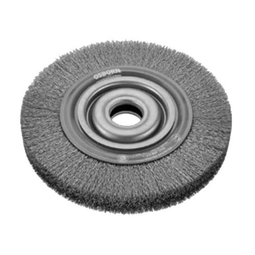 Brosse ronde &agrave; fils en acier ondul&eacute; 150 x 21mm - OSBORN - 9902544461 pas cher