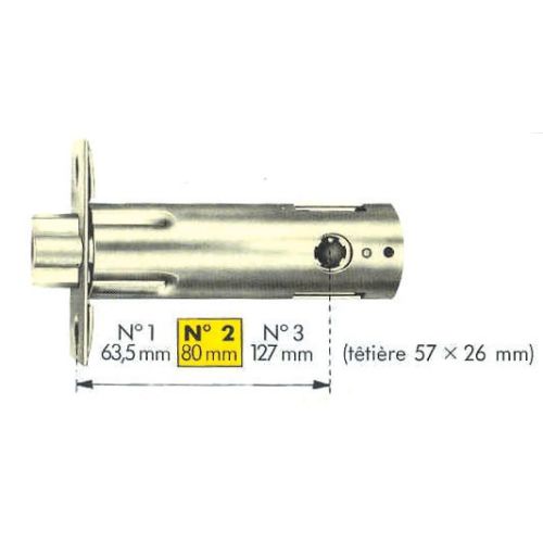 Boîtier N 1 pour serrures tubulaires V6500 laiton poli - VACHETTE - 19822000 pas cher Secondaire 1 L