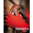 Gants tricot polyamide enduit latex rouge/gris T10 - SINGER - NYM15LG - 10 pas cher Secondaire 2 S