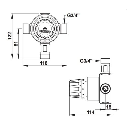 Mitigeur centralisé PRESTOTHERM 55 l PRESTO 84006 photo du produit Secondaire 1 L