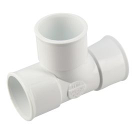 Té pied de biche Nicoll femelle femelle 87°30 D40 blanc - UTH188BL photo du produit Principale M