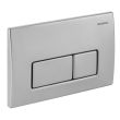 Plaque de déclenchement double touche KAPPA 50 inox brossé - GEBERIT - 115.258.00.1 pas cher