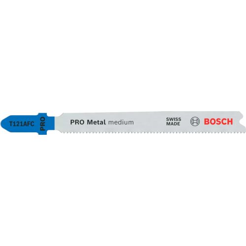 5 lames de scie sauteuse PRO T121AFC BIM Speed métal 92 mm pas 1,2 mm BOSCH 2608655106 photo du produit Secondaire 1 L