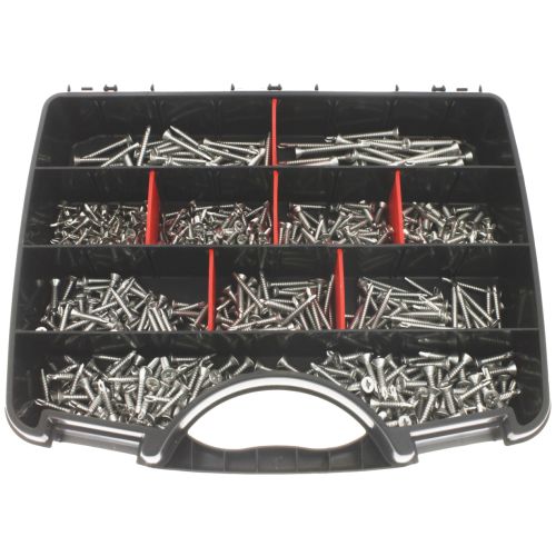 Vis autoperceuses tête fraisée Pozidrive inox A2 coffret de 660 ULTIMA COF157 photo du produit Secondaire 1 L