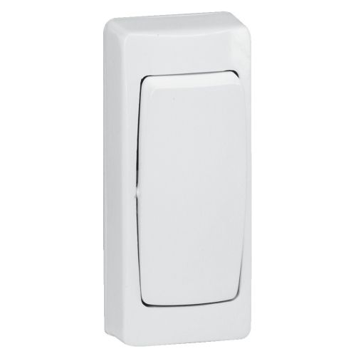 Bouton-poussoir ASL pour appareillage saillie 6A version étroite - LEGRAND - 086085 pas cher Principale L