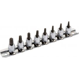 Jeu de 8 douilles tournevis 1/4'' empreinte Torx® sur rack Sam Outillage - RT-J8R photo du produit Principale M