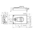 Serrure ND 10 9772 horizontale fouillot droite METALUX FE97721070 photo du produit Secondaire 1 S