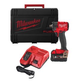Boulonneuse à chocs 18V Milwaukee M18 FIW2P12-502X compacte 1/2'' avec fixation à bille + 2 batteries 5 Ah + chargeur + HD BOX - 4933478447 photo du produit Principale M