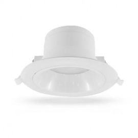 Downlight LED SIRIUS basse luminance Miidex Lighting blanc rond D 150 mm 15 W photo du produit Principale M