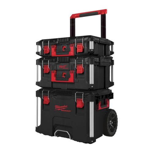 Pack 3 pièces (Trolley - Coffret large - Coffret) PACKOUT - MILWAUKEE TOOL - 4932464244 pas cher