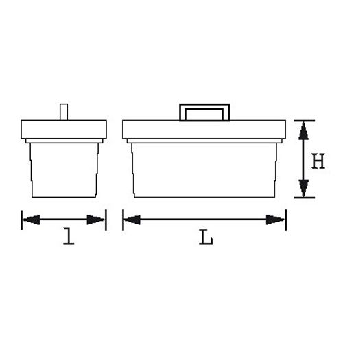 Boîte à outils vide Sam Outillage métallique 5 cases - SAM-594-SBV photo du produit Secondaire 1 L