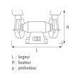 Touret à meuler 180W G 150 - SIDAMO - 20113097 pas cher Secondaire 1 S