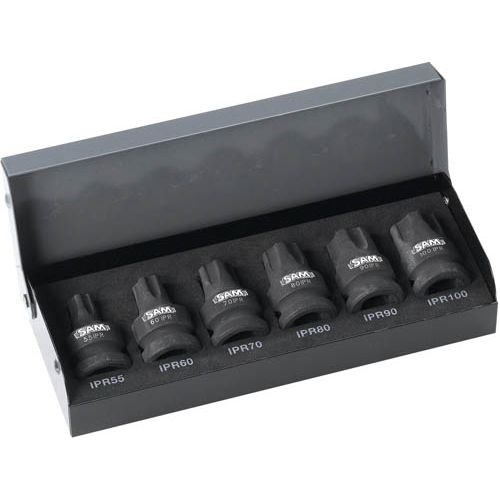 Coffret 6 douilles impact 1/2'' Resistorx plus - SAM OUTILLAGE - DOUCHORTORX pas cher Principale L