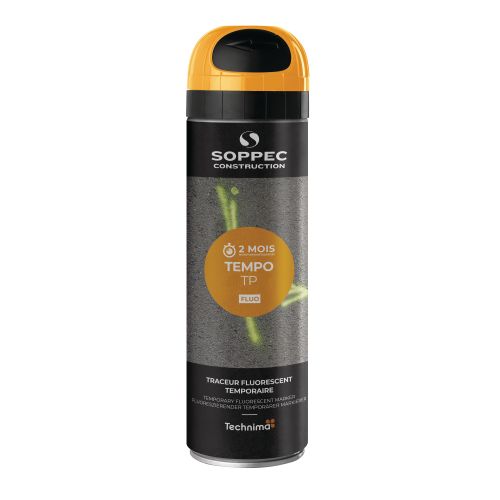 Bombe peinture temporaire Tempo TP 500 ml - orange SOPPEC 141616O photo du produit