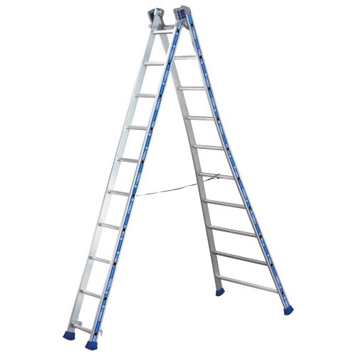 Echelle Platinium transformable 2 plans 4 m 04 EN-131-2 TUBESCA-COMABI 2442608 photo du produit Secondaire 15 L