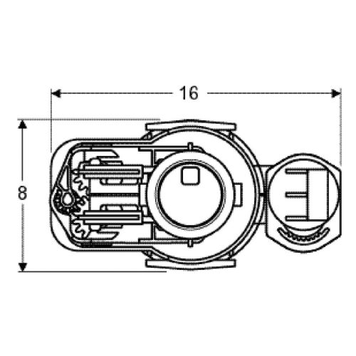 Mécanisme de chasse complet NEMO duo universel 3/6L - GEBERIT - 283.304.KD.1 pas cher Secondaire 2 L