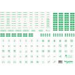 Lot de 10 feuilles A4 de symboles autocollants RESI9 Schneider Electric 50 g nouveau modèle - R9H13228 photo du produit