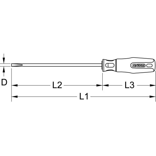 Tournevis fente TITANPLUS 75 x 2,4 mm KS TOOLS 965.0910 photo du produit Secondaire 1 L