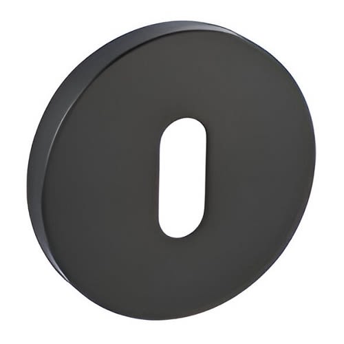 Paire de rosaces JADE Slim en inox clé L ronde noire HERACLES B-INOX-SL06N photo du produit Secondaire 1 L