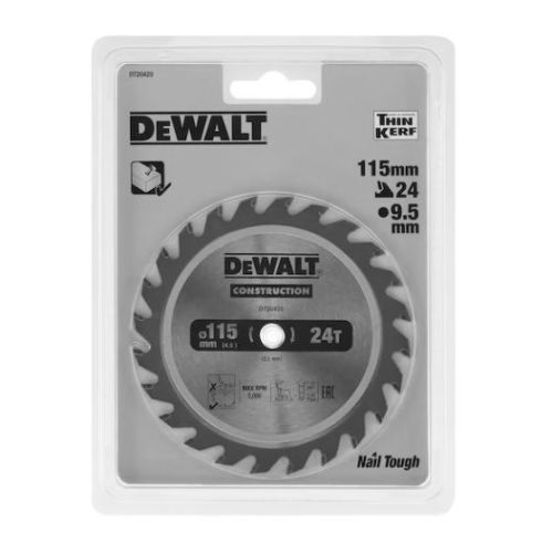 Lame de scie circulaire sans fil 24 dents 115x9,5mm - DEWALT - DT20420-QZ pas cher Secondaire 3 L