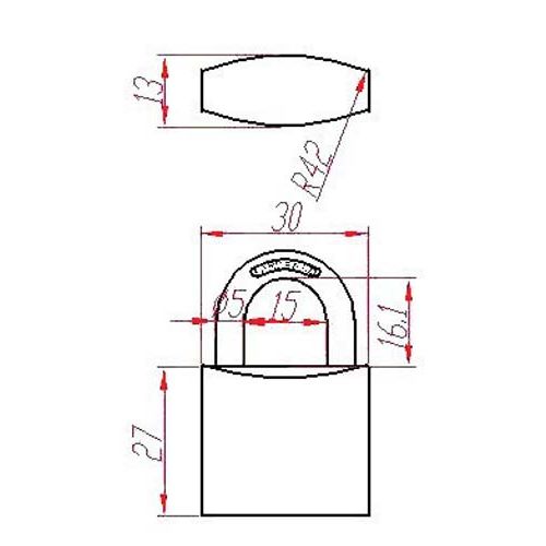 Cadenas laiton UNO 30 mm HERACLES I-CAD30 photo du produit Secondaire 3 L
