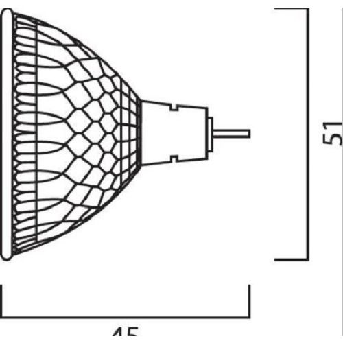 Lampe MR16 HOME ECO 12 V Sylvania 38&deg; GU5.3 - 0021812 photo du produit Secondaire 1 L