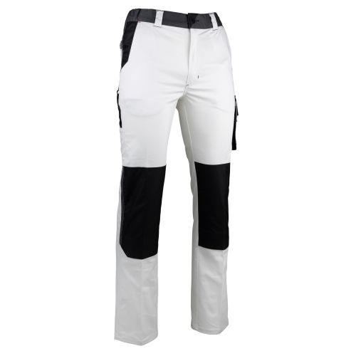 Pantalon NUANCIER multipoches blanc/charcoal T40 LMA LEBEURRE 1730-T40 photo du produit