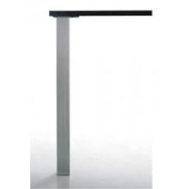 Jeu de 4 pieds carrés 60 x 60 mm hauteur 71 cm nickel satiné - 263R-71SA photo du produit Principale M