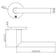 Béquille ronde double sur rosace Jade Slim diamètre 16 SL01 inox poli - HERACLES - B-INOX-SL01 pas cher Secondaire 3 S