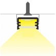Profile fin aluminium anodisé 2 m pour bandeaux LED MIIDEX LIGHTING 9807 photo du produit Secondaire 2 S