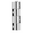 Charnière universelle en applique pour meuble hauteur 50mm diamètre nœud 10mm laiton chromé - CUB050S03 pas cher