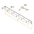 Penture queue de carpe noire 50 x 6 mm &oelig;il 20 mm 100 BURGAUD 1PD92774 photo du produit Secondaire 1 S