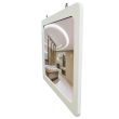 Miroir sanitaire 280x360mm avec cadre PVC blanc - SOCOMIX - MP 43-EVO pas cher Secondaire 4 S