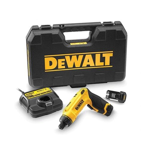 Tournevis gyroscopique 7,2V DCF680G2-QW + 2 batteries 1Ah + chargeur + coffret - DEWALT - DCF680G2-QW pas cher