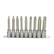 Rail de 9 douilles tournevis 1/2'' ULTIMATE RIBE percé M5 à M14 KS TOOLS 922.1795 photo du produit