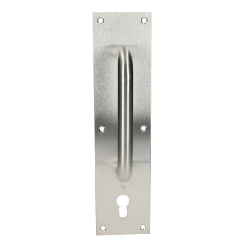 Poignée sur plaque tirage clé I inox brossé HERACLES B-INOX-PT902 photo du produit Secondaire 3 L