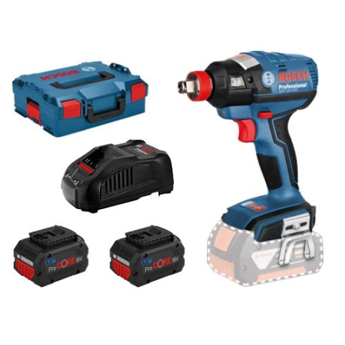 Boulonneuse sans-fil Bosch GDX 18V-180 18 V + 2 batteries 5,5 Ah ProCore + chargeur + L-Boxx 136 photo du produit